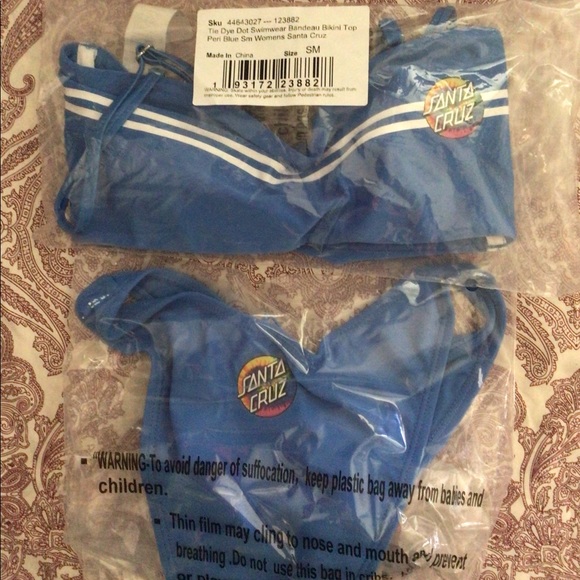 NWT 2 PC Santa Cruz Skateboards Multi-way Bikini Set - Picture 9 of 11